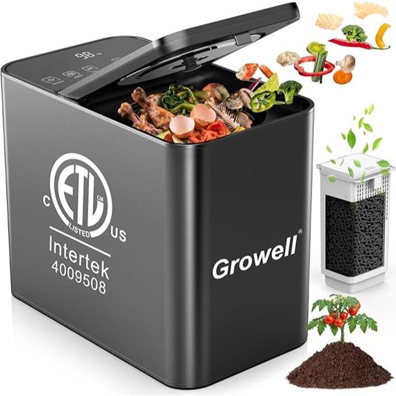 Growell Electric Kitchen Compost Bin with LED Display