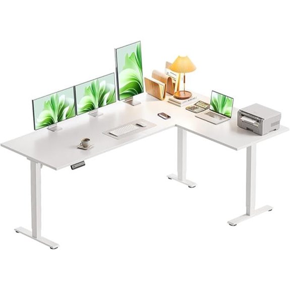 Casaottima 63-Inch Electric Reversible Corner Desk