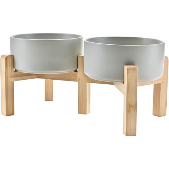 SPUNKYJUNKY Elevated Dog & Cat Bowls with Stand
