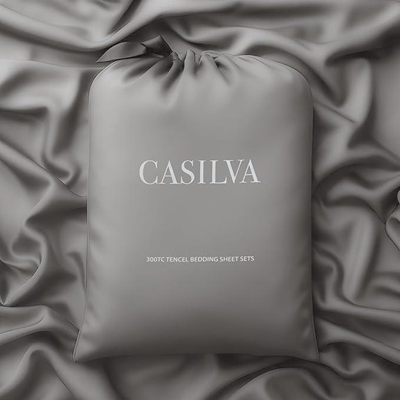 CASILVA Eucalyptus Queen Sheets with Silver Infusion