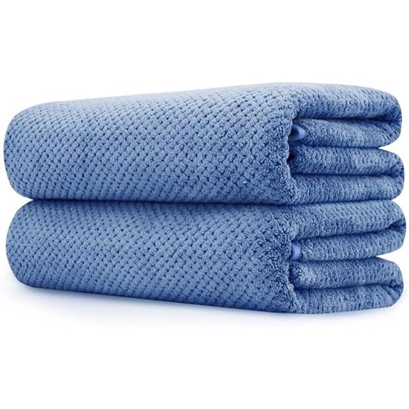MaopaoBeauty 2-Pack Extra Large Waffle Bath Towels