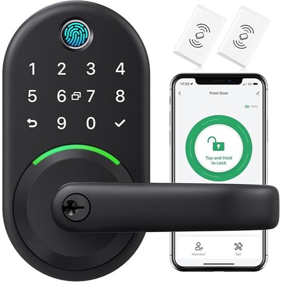 Smart Keyless Fingerprint Door Lock with App