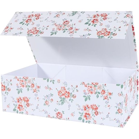 LFBOX Floral Gift Box with Magnetic Lid