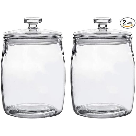 Ritayedet Glass Jars with Lid Set of 2
