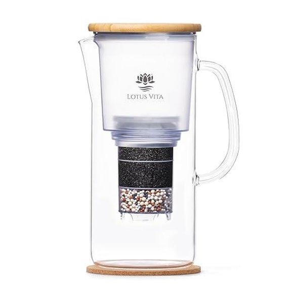 Lotus Vita ENYA Glass Water Filter Pitcher