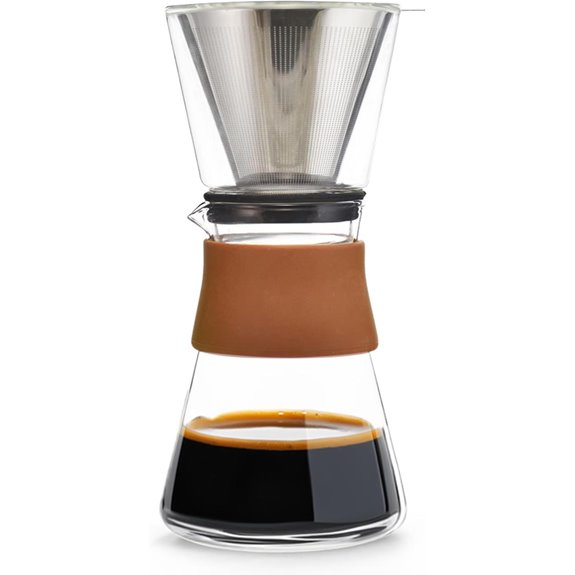 GROSCHE Amsterdam Glass Pour Over Coffee Maker