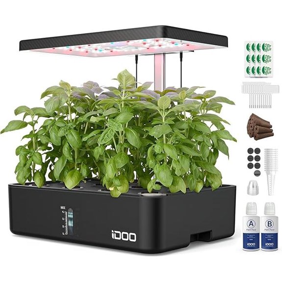 iDOO Hydroponic Garden System with 12 Pods