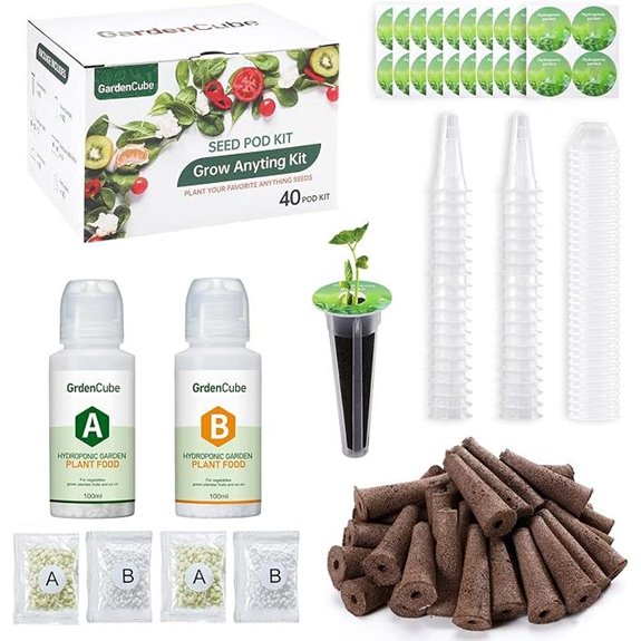 GARDENCUBE 166pcs Hydroponic Pods Kit for AeroGarden