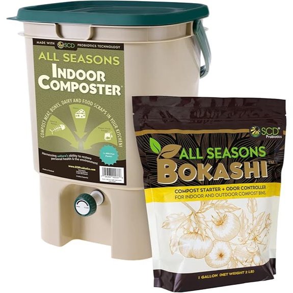 All Seasons Indoor Composting Kit with Bokashi Bran