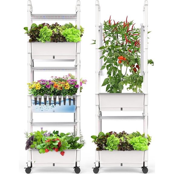 Hydroponic Indoor Herb Garden with LED Grow Light