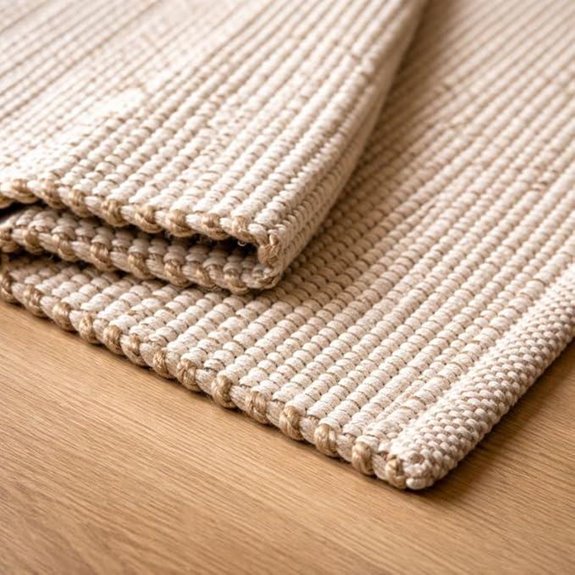 S & L Homes Jute Cotton Farmhouse Area Rug