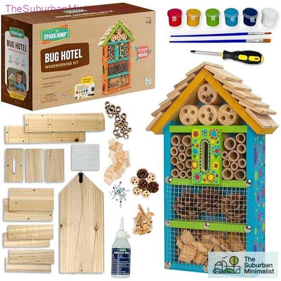 SparkJump Bug Hotel Kit for Kids with Tools and Paints