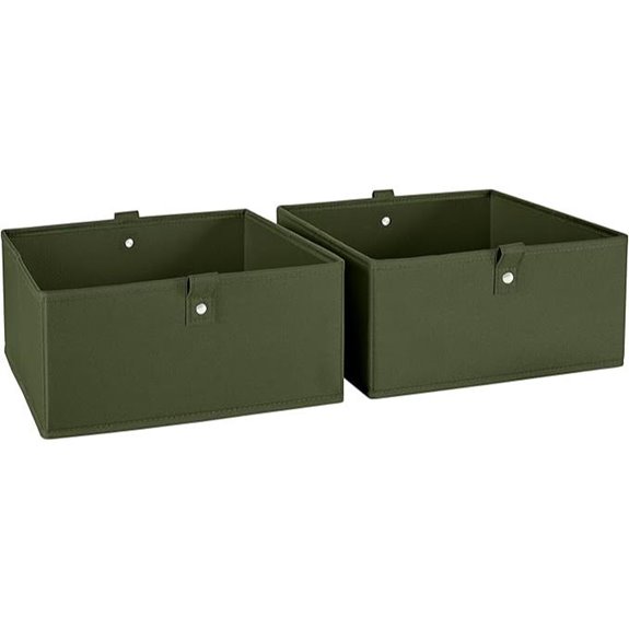 RiverRidge Kids Folding Storage Bins Set with Handles