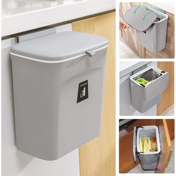 Tiyafuro 2.4G Kitchen Compost Bin Counter/Under Sink