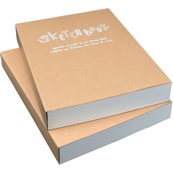 Kraft Cover Drawing & Sketch Notebook Set (2 pcs)