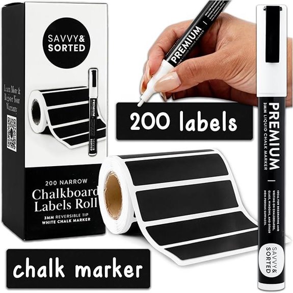 Chalkboard Labels for Containers and Storage Bins