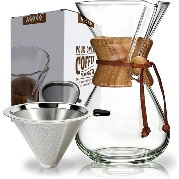 AGOGO 34oz Pour Over Coffee Maker Kit