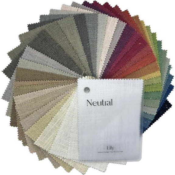 Lily Linen Fabric Sample Booklet - 38 Colors