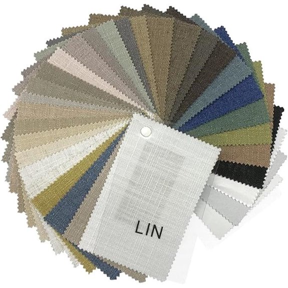 Frelement Linen Curtain Fabric Sample Booklet (31 Colors)