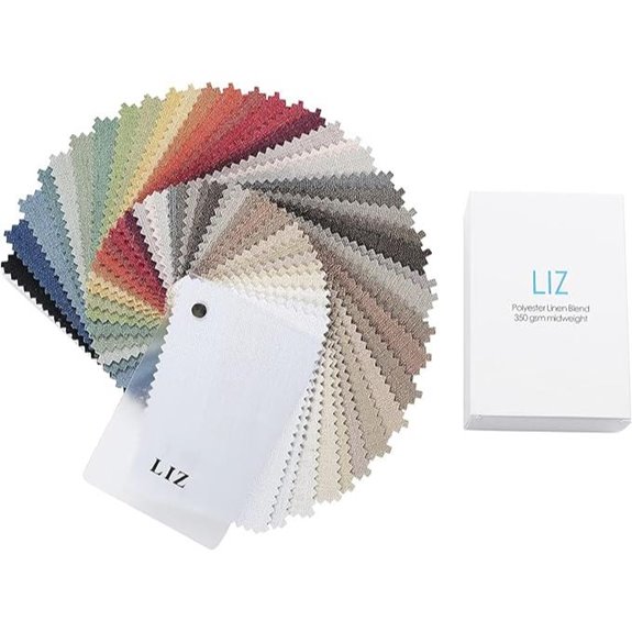 TWOPAGES Liz Linen Curtain Fabric Sample Booklet 38 Colors
