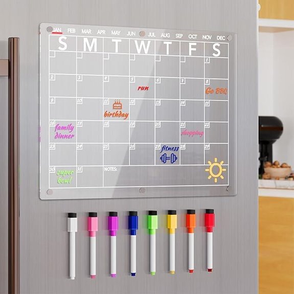Neatsure Magnetic Dry Erase Calendar for Refrigerator