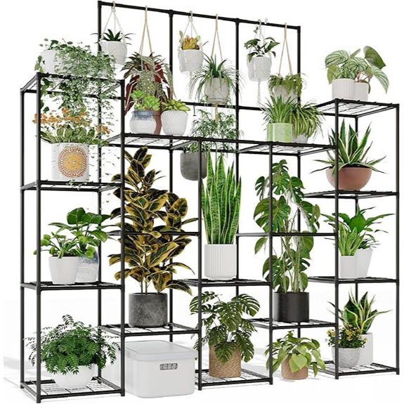GENTINGBRO 63 Metal 14-Tier Indoor/Outdoor Plant Shelf
