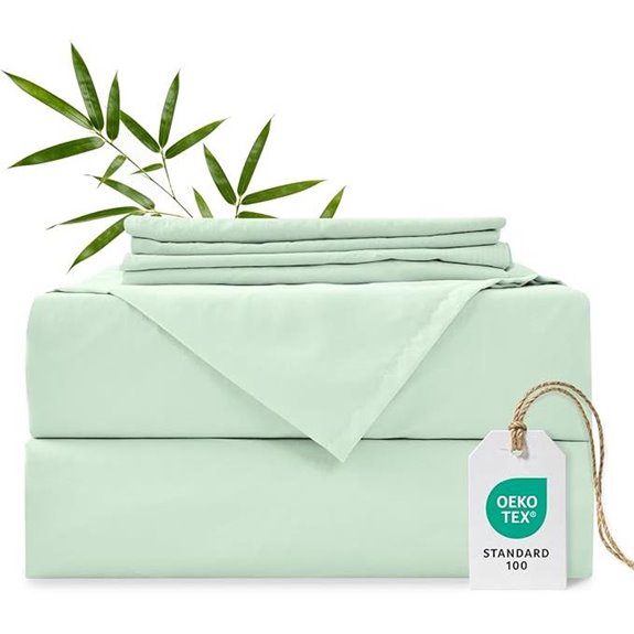 MCO Cooling Queen Sheets Set in Mint Green