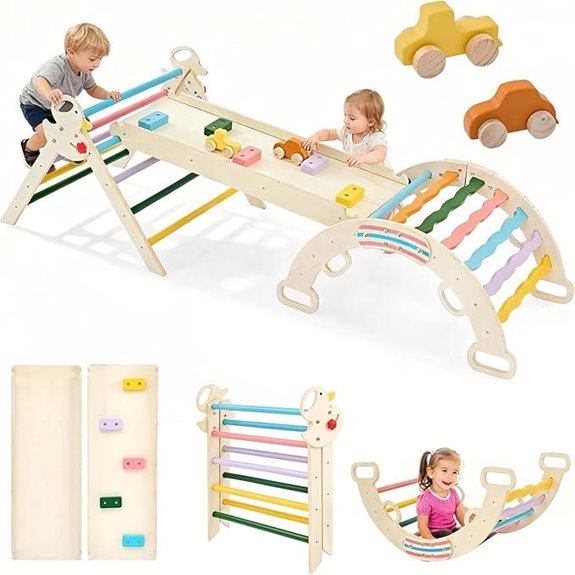 DUMOS 9-in-1 Toddler Montessori Climber Set