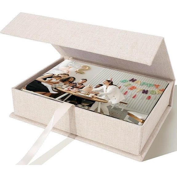 Photo Storage Box for 5x7 Photos and Keepsakes