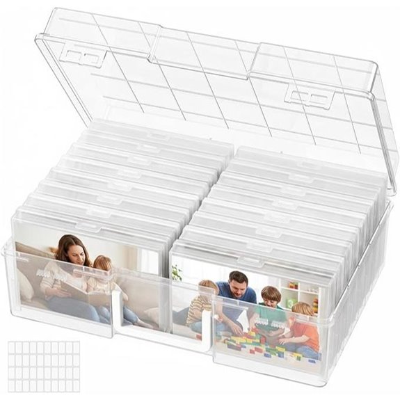 Lifewit 16-Pack Photo Storage Boxes with Labels