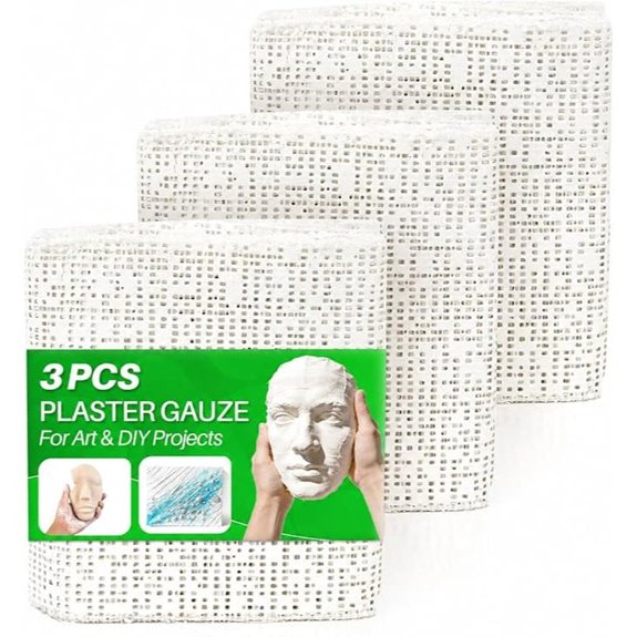 RAINFLOW Plaster Cloth Casting Kit 3 Rolls