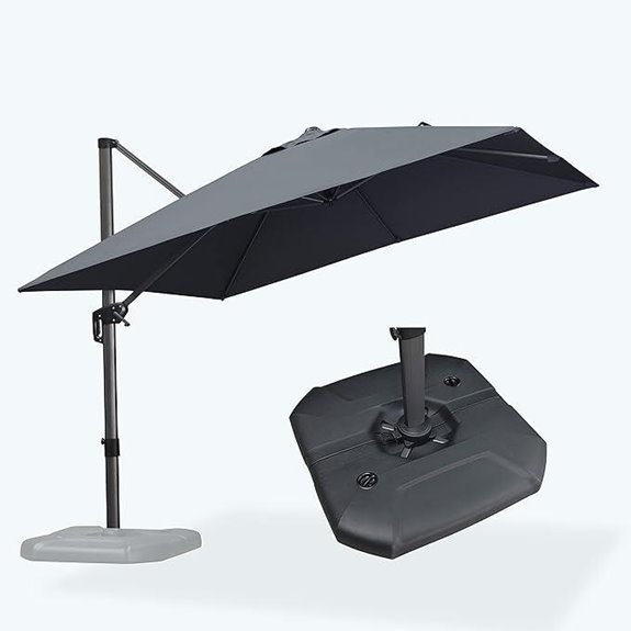 Purple Leaf 10-ft Outdoor Cantilever Patio Umbrella