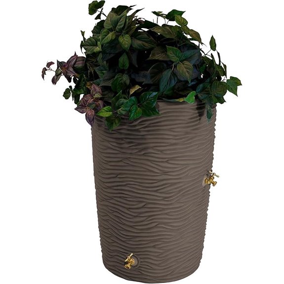 Good Ideas Rain Barrel with Dual Brass Spigots