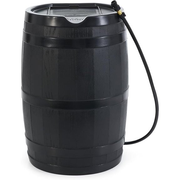 Rain Barrel with Hose and Debris Screen
