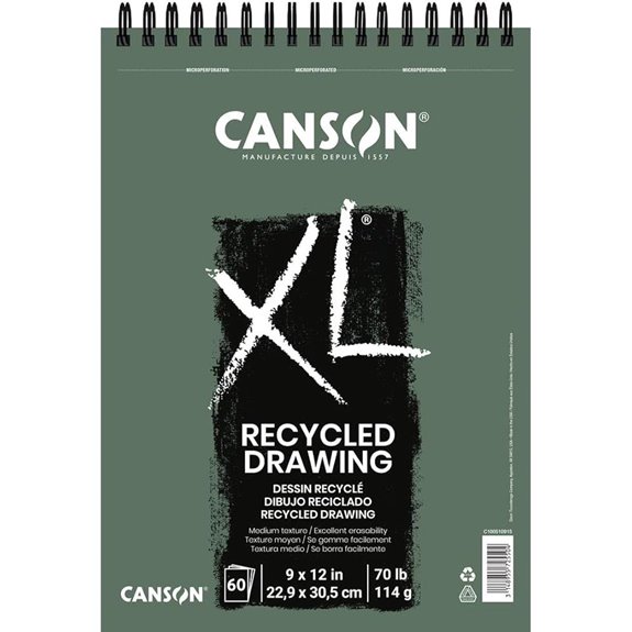 Canson XL Recycled Drawing Paper Pad 9x12 60 Sheets