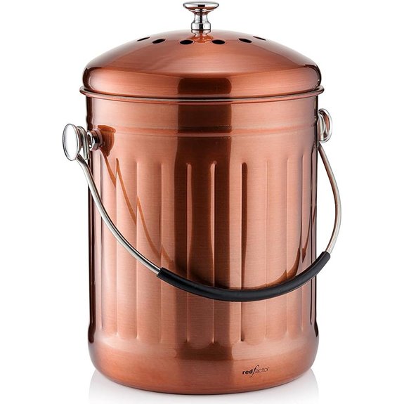 Red Factor Compost Bin with Dual Filters
