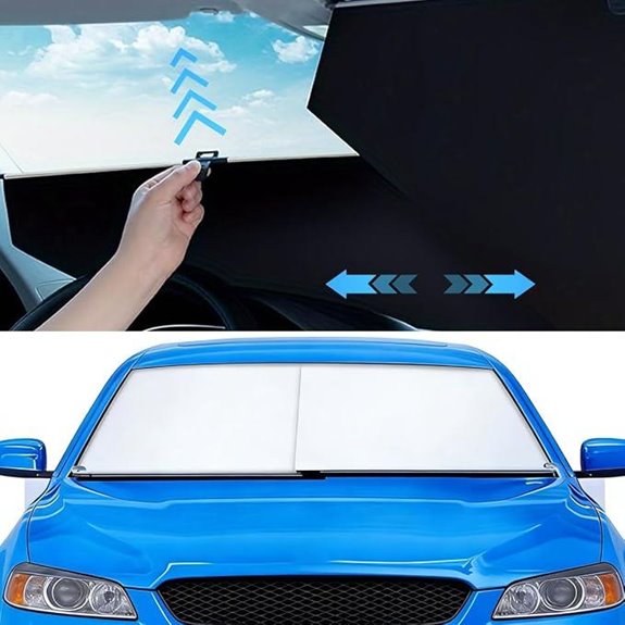 Auto Retractable Car Sun Shade with UV & Heat Protection
