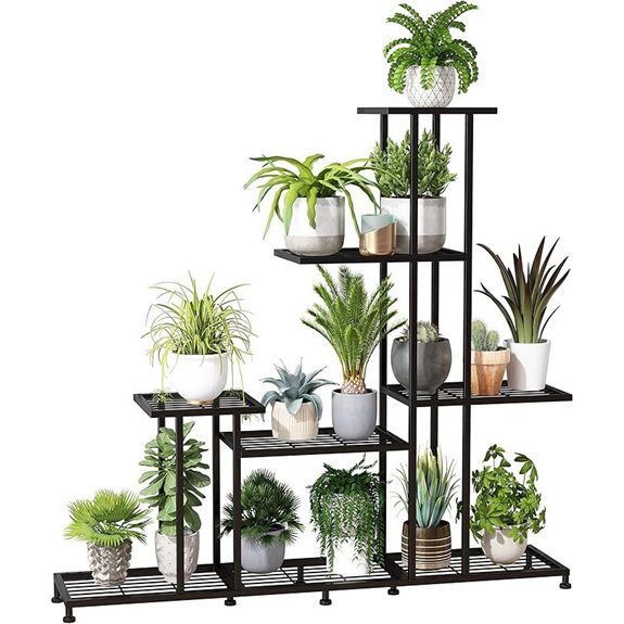 Twhep 5-Tier Heavy Duty Metal Plant Stand