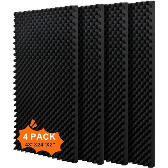 4 Pack Acoustic Foam Panels for Soundproofing