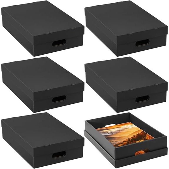 AOBOPLE 6 Pack Photo & Document Storage Boxes