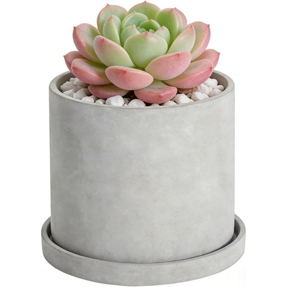 Ekirlin 6-Inch Indoor Cement Plant Pot