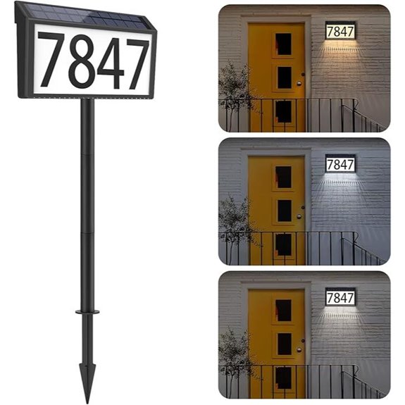 MAXvolador Solar LED Address Sign with Lighting Modes