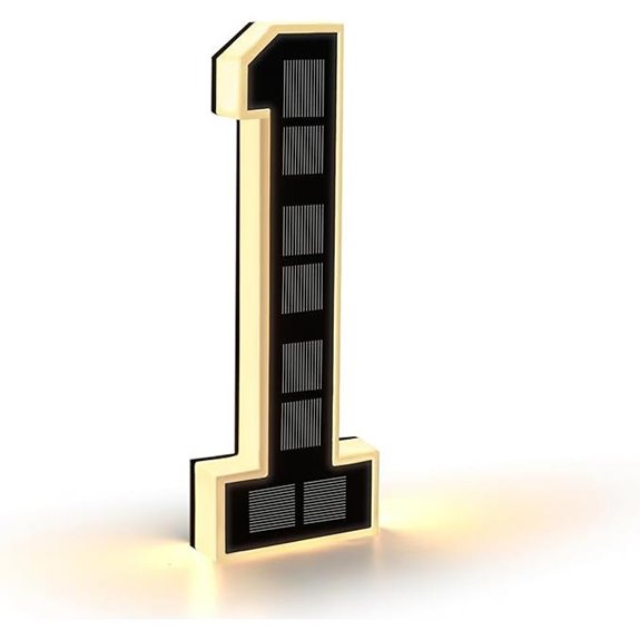 Solar Powered Illuminated House Numbers (9)