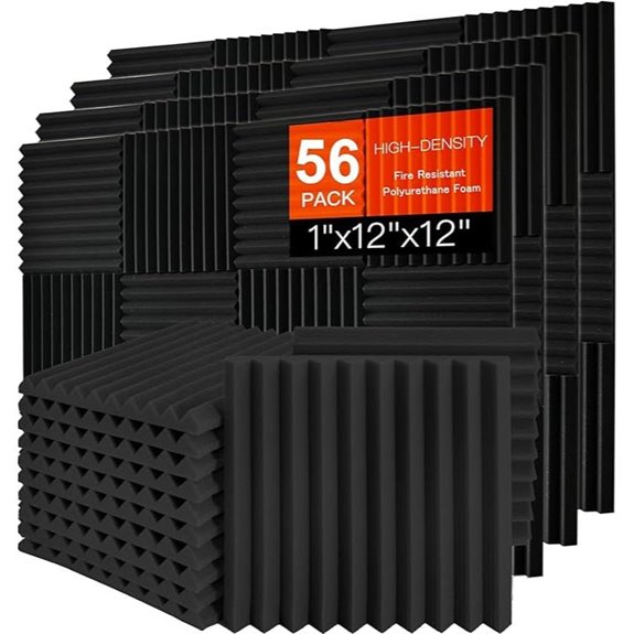 56 Pack Soundproof Acoustic Foam Panels
