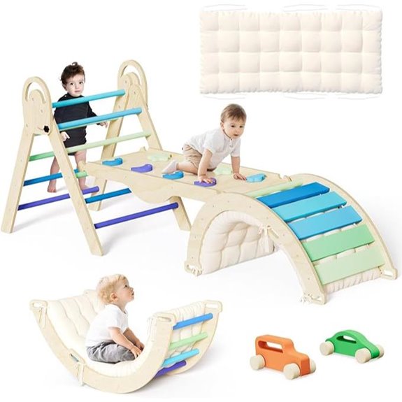 ElegantCrafts Pikler Triangle Climbing Toy Set for Kids
