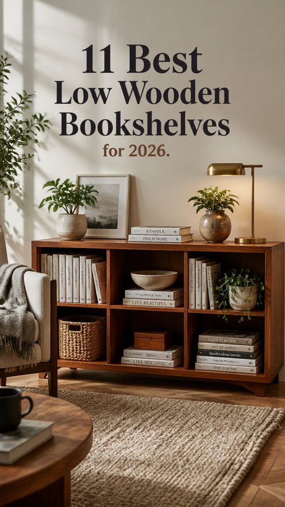 11 Best Low Wooden Bookshelves for 2026