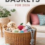 top woven pet toy baskets