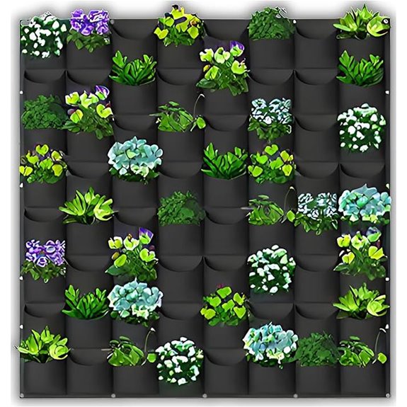SunVara Vertical Wall Planter 64 Pockets Living Wall Garden
