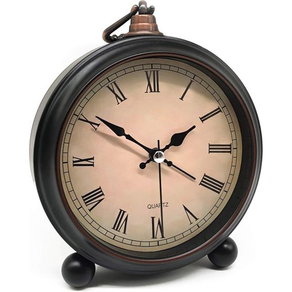 TooTa Vintage Retro Analog Alarm Clock (Roman)