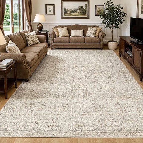 Fmfunctex 8x10 Washable Vintage Area Rug